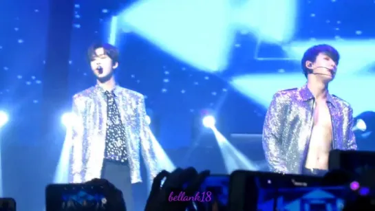 [Fancam][24.07.2017] The 1st World Tour: Beautiful in Los Angeles D-2(Wonho, Hyungwon 'From zero')