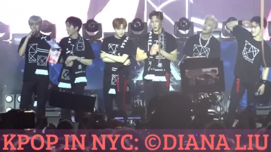 [Fancam][14.07.2017] The 1st World Tour: Beautiful in New York "Ending Ment Talk"