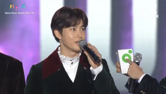 171202 EXO выиграли Won Melon Top 10 Award @ Melon Music Awards 2017