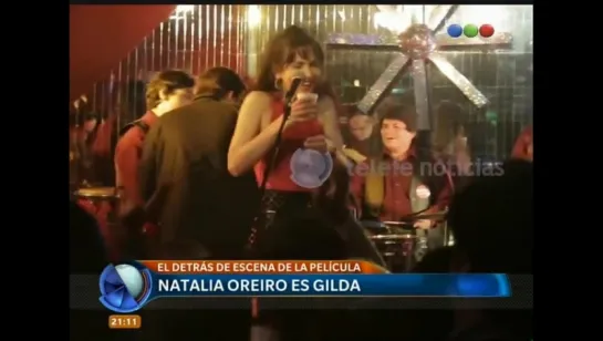 Natalia Oreiro es Gilda. Telefe Noticias