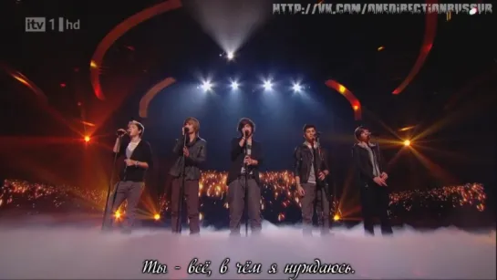 One Direction - The X-Factor 2010 Live Show 8 - You Are So Beautiful [RUS SUB]