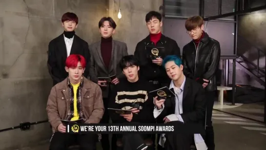 [VK][24.01.2018] Announcing the 13th Annual Soompi Awards (with MONSTA X & Oh My Girl )