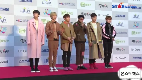 [RAW|VK][14.01.2016] Monsta X Seoul Music Awards Red Carpet @stardailynews