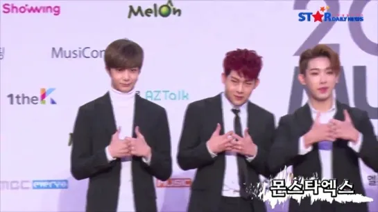 [RAW|VK][07.11.2015] Monsta X | Red Carpet MelOn Music Awards 2015 @stardailynews