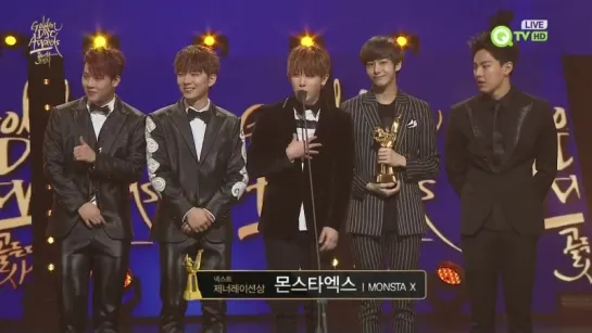 [RAW|VK][20.01.2016] Monsta X Next Generation Artist Award Golden Disk Awards