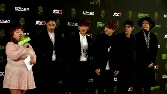 [RAW|VK][20.01.2016] Monsta X Golden Disk Awards Red Carpet