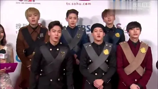 [RAW|VK][27.12.2015] Monsta X SBS Gayo Daejun Red Carpet