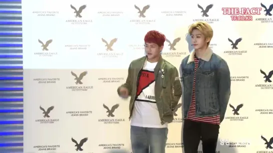 [RAW|VK][06.10.2015] American eagle outfitters event @thefact (Jooheon, Hyungwon)