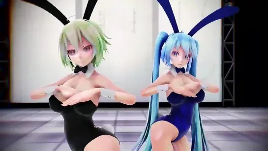 [MMD] Gumi and Miku Persecution Complex Cellphone Girl Sex Dance