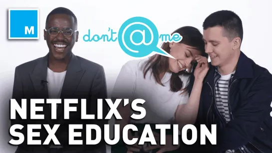 The Cast of 'Sex Education' Plays Don't @ Me | Exclusive Interview [RUS SUB]