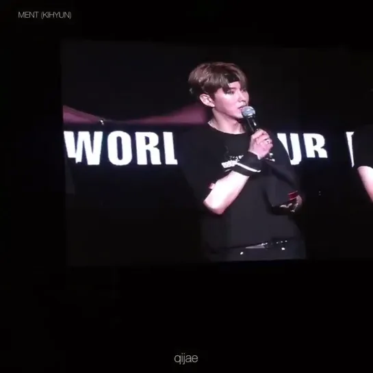 [Fancam][22.06.2019] The 3rd World Tour "WE ARE HERE" in Kuala Lumpur - Ending Ment (Kihyun focus)