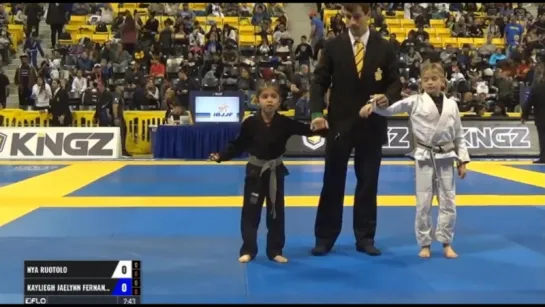 Nya Ruotolo vs Kayliegh Jaelynn Fernandez Pan Kids Jiu-Jitsu IBJJF Championship