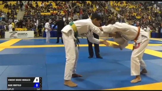 Vincent Bruce Morales vs Kade Ruotolo Pan Kids Jiu-Jitsu IBJJF Championship