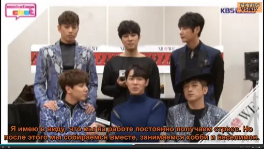 [RUS SUB] 27.03.2015 SHINHWA KBS WORLD RADIO Backstage