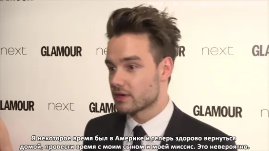 Glamour Awards 2017- One Directions hiatus has been amazing - Liam Payne [RUS SUB]