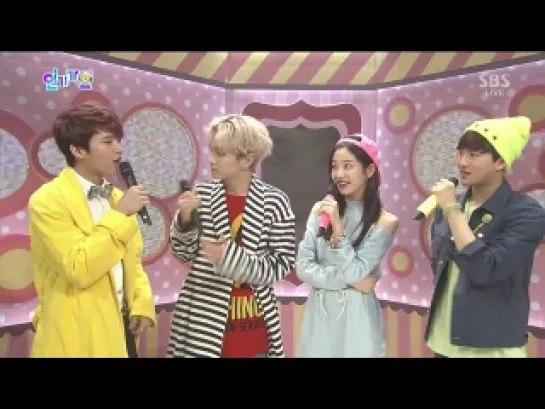 140316 TOHEART (WooHyun & Key) - Interview @ Inkigayo