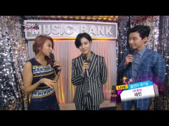 140829 KBS2 뮤직뱅크 태민 대기실