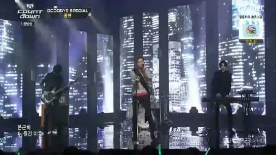 150212 Jonghyun - Crazy goodbye stage @ M!Countdown