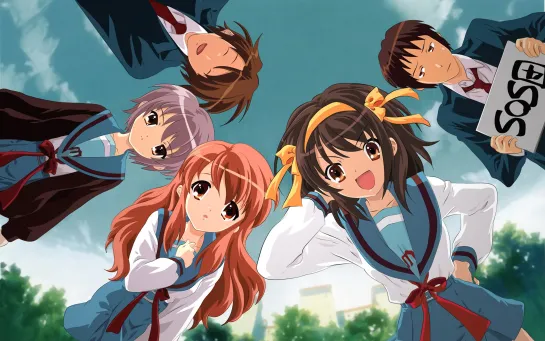 аниме 2006 Меланхолия Харухи Судзумии 1 сезон 1-14 из 14 Suzumiya Haruhi no Yuuutsu TV1 все серии