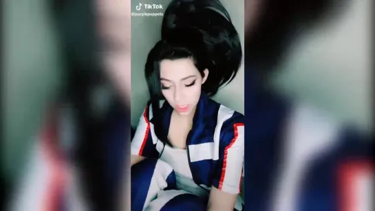 Tik Tok anime cosplay Момо Яойорозу Моя геройская академия Boku no Hero Academia