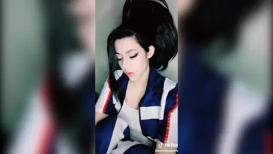 Tik Tok anime cosplay Момо Яойорозу Моя геройская академия Boku no Hero Academia