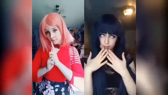 TikTok cosplay anime Naruto Hinata Sakura