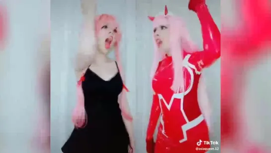 TikTok cosplay zerotwo yunogasai