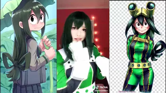 TikTok cosplay Asui Tsuyu моя геройская академия