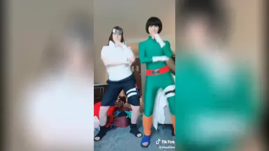 TikTok cosplay Naruto Neji and Rock Lee