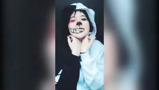 TikTok cosplay Monokuma Danganronpa