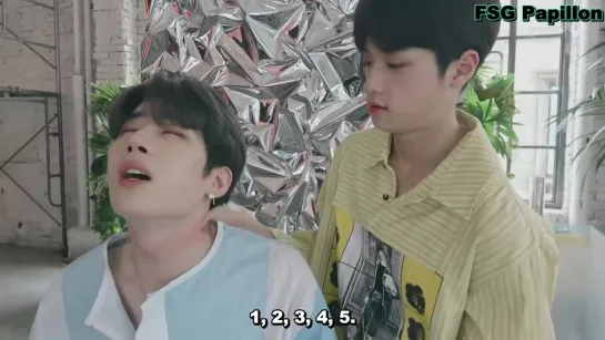 [FSG Papillon] DONGPYO caring for his brother SEUNGWOO (рус.саб)