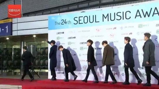 |VIDEO|150122 EXO @ Seoul Music Awards Red Carpet