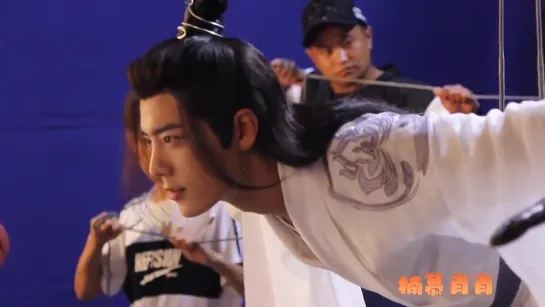 Xiao Zhan: The Untamed BTS famous fighting on the roof scene