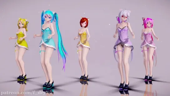 MMD R-18 [NORMAL] Vocaloids Sexy Love Author F_Dry