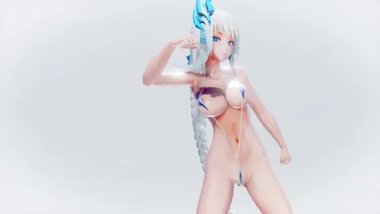 MMD R-18 [EROTIC] White Kangxi Glass Blead Author F_Dry