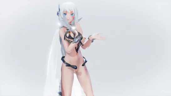 MMD R-18 [EROTIC] White Kangxi Glass Blead Author F_Dry