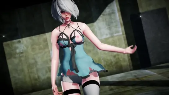 MMD R-18 [CENSORED] 2B Conqueror Author F_Dry