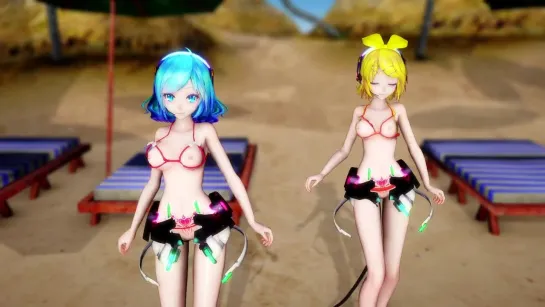 MMD R-18 [EROTIC] Miku  Rin Shake It Off Author F_Dry