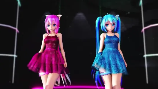 MMD R-18 [NORMAL] Miku & Luka Pjanoo Author F_Dry