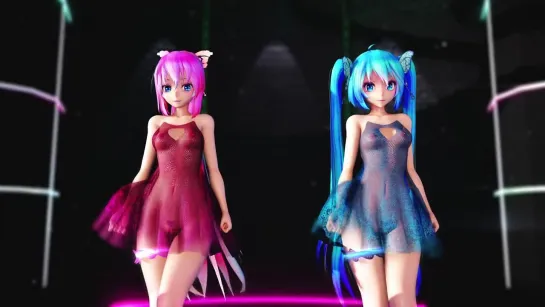 MMD R-18 [EROTIC] Miku & Luka Pjanoo Author F_Dry