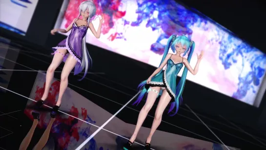 MMD R-18 [NORMAL] Haku & Miku Glide Author F_Dry