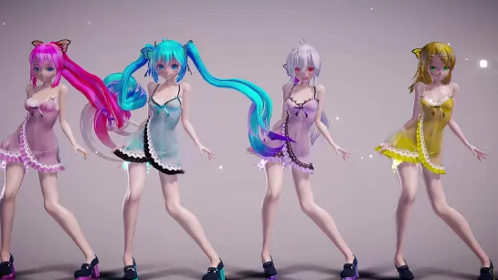 MMD R-18 [NORMAL] Vocaloids Ghost Dance Author F_Dry