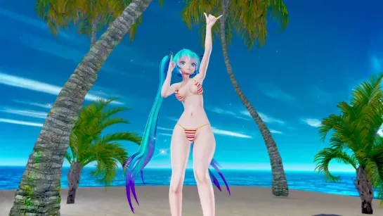 MMD R-18 [EROTIC] Miku Deep Blue Town Author F_Dry