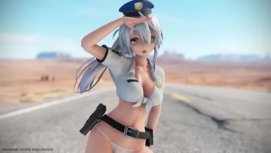 MMD R-18 [NORMAL] Haku Police Snapping Author Orion Dobledosis