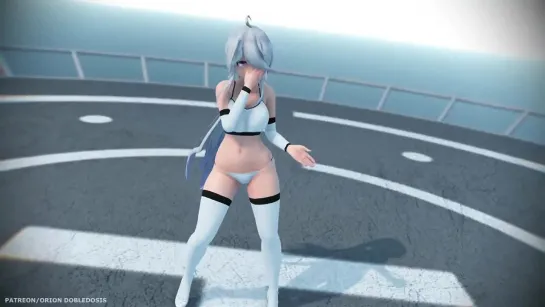 MMD R-18 [NORMAL] Haku Sportwear Gishinanki Author Orion Dobledosis