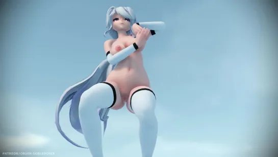 MMD R-18 [EXTRA] Haku Sportwear Gishinanki Author Orion Dobledosis