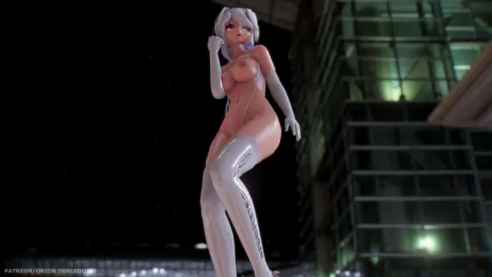 MMD R-18 [EXTRA] Haku White Suit Lamb Author Orion Dobledosis