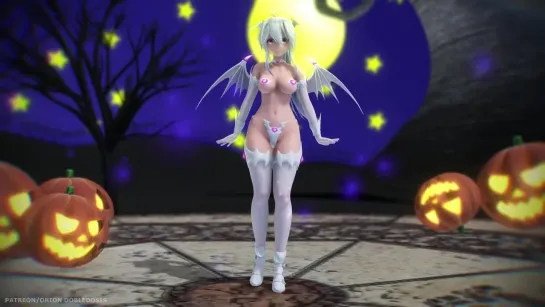 MMD R-18 [NORMAL] Haku Succubus Happy Halloween Author Orion Dobledosis