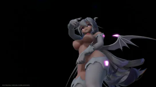 MMD R-18 [EXTRA] Haku Succubus Whatta Man Author Orion Dobledosis