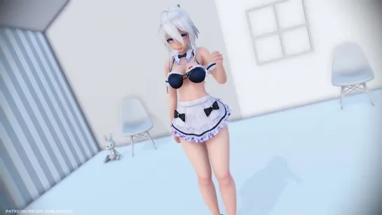 MMD R-18 [NORMAL] Haku Maid Good Luck Author Orion Dobledosis